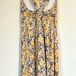Kaileigh Yellow Floral Tasha Knit Mini Dress - Size: Large Photo 7