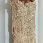 Gianni Bini  Beige Sequin Dress Photo 4