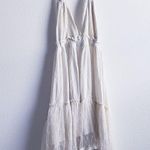 Free People 100 Degree Ivory White Lace Ruffle Mini Halter Dress Photo 0