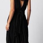 Free People NWT Jen’s Pirate Booty Prism Maxi Dress Black Cotton Guaze Medium Photo 1