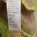 Free People Sunshine to Follow Argyle Cotton Blend Sweater Lemon Sugar Combo NEW Photo 3