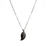 Charter Club  Silver Leaf Necklace Photo 1