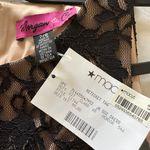 Morgan & Co NWT  Black Lacewith Sparkle Top, Mesh Middle,Fitted Semi-Formal Dress size 7/8 Photo 4