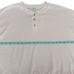 DONNI. Womens Terry Henley Pullover Sweatshirt Top Size XL Pink 3 Button Cropped Photo 5