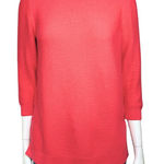 Talbots Talbot’s Bright Coral Lightweight Tunic Sweater 3/4 Sleeve. Small. Casual Pink Photo 1