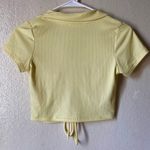 Wild Love Pastel Yellow Crop Top Photo 2
