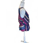 Trina Turk New Multicolor Striped Sleeveless Wrap Blouse, Size M Photo 2