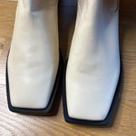 Schutz  Over the Knee Leather Boots Guily Eggshell Square Toe NWOB Size 6.5 Photo 3