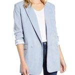 Rebecca Minkoff | 0 XS | Corduroy Maurina Double Breasted Jacket Blazer Sky Photo 0