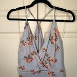 Lush Clothing Lush Light Blue Floral Racer Back Dress Size M Photo 1