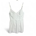 Princess Polly WHITE MINI DRESS – SIZE 6 Bustier Top ** Hemmed ** Photo 1