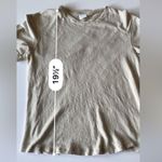 ZARA women’s light tan neutral short sleeve tee shirt size Small Photo 7