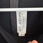 St. John  Collection black knit sleeveless dress size 2 Photo 3