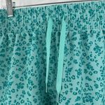 Reebok  Blue Green Floral Elastic Drawstring Waist Activewear Short Women's XL Photo 2