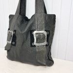 Anat Marin DD Addore Extra Large‎ Purse Handbag Shoulder Soft Gray Leather USA Black Photo 1