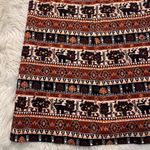 Vintage Union Made Maxi Skirt Tan Black Geometric Size M Photo 1