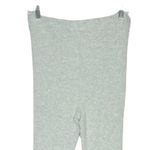 Free People  Women's Pants Heater Gray Superfly Flare Leg Ribbed Knit Size Medium Photo 2