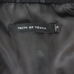 Lamb Leather & Wool Blend Moto Style Jacket by Truth Of Touch Small Black Photo 1