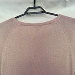 Calvin Klein 3/4 Sleeve Glitter Tunic Womens Sweater Sz L Pink zip Hem Soft Girl Photo 6