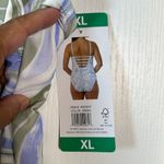 Hurley  White Blue Swirl UPF 50+ Swimsuit Stripe Back Strap Size XXL NWT #0929-AZ Photo 4