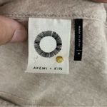 Akemi + Kin Anthropologie  Beaded Henley Top Beige Long Sleeve Photo 8