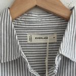 Everlane The Boxy Oxford in Black White, Size Medium Photo 7