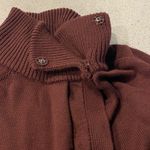 Lululemon KARMA COCOON SWEATER WRAP BURGUNDY Sweater Wo Size 10 100% Merino Wool Photo 6
