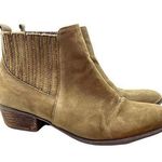 Steve Madden leather Suede Naarra pull on Chelsea Boot tan easy slip on size 8.5 Photo 0