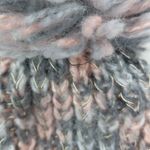 Robin Ruth  Adult Amsterdam Knit Big Ball Cap Hat in Pink n Gray Photo 3