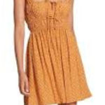 Faithfull the Brand Floral Print Yellow Emita Mini Dress Size 8 NWT Photo 0