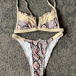Snake print cheeky bikini set Photo 1