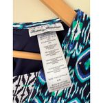 Tommy Bahama Island Cays Cover-Up Skirted Romper Beaming Blue Ikat M One Piece Photo 3