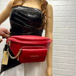 Michael Kors Maisie 2-in-1 Sling WaistPack Large Fanny bag Crossbody Bright Red Photo 9