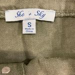 She & Sky Green denim skirt  Photo 2