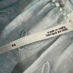 Anthropologie X-Small Top Tie-Dye Floral Embroidered Keyhole V-Neck Eyelet Lace Photo 8