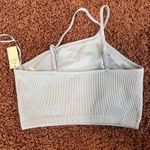 Aerie  One Shoulder Ribbed Tank Top Sleeveless Crop Top Casual Blue Medium‎ NWT Photo 5