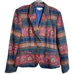 Vintage Boho Blazer Jacket Size L Photo 0