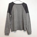 Hem & Thread ALTAR'D STATE Heather Gray Fuzzy Waffle Knit Thermal Top Sweatshirt Photo 8