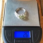 Natural Arizona Peridot Sterling Silver Ring Size 6 Green Photo 3