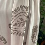 ZARA Light Silvery Pearl Paisley One Shoulder Sarong Goddess Dress - S Photo 3