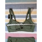 Zaful  Olive Green Crisscross Bikini - Size 6 - NWT Photo 6