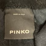 Pinko Faux Suede Women's Blue High Rise Elastic Waisted Tall Trouser Pant Size M Size M Photo 4