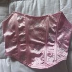 Y2K Bedazzled Pink Corset Top Size M Photo 1