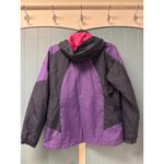 Magnus Outdoor Purple Gray Ski Jacket Hooded Waterproof SKI TECH Women's Size S Photo 5