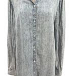 Rails Adele Shirt Dress Long Sleeve Light Acid Wash Denim Blue Size XXL Photo 4