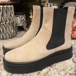 Vagabond  Shoemakers Pull On Tan Platform Chelsea Boots Leather Minimalist Grunge Photo 0