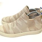 Rothy's High Top Slip On Stretch Casual Sneaker Tan Cream Camo Size 10.5 Photo 2