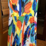 Melissa Paige  Multi Colored Pleated Dress Size 8 Photo 2
