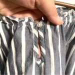 Old Navy Womens Shirt Blouse Blue White Stripe
Short Sleeve Crochet Hem Size XXL Black Photo 7