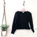 LK Bennett  Loretta Black Jersey Long Sleeve Top Size XS Photo 1